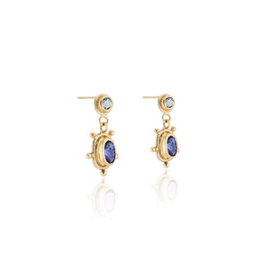 Tanzanite Aquamarine Earrings