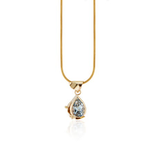 Load image into Gallery viewer, Pear cut Aquamarine Necklace