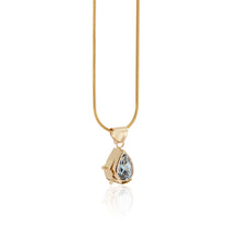 Load image into Gallery viewer, Pear cut Aquamarine Necklace