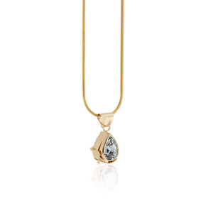 Pear cut Aquamarine Necklace