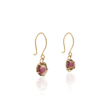 Load image into Gallery viewer, Watermelon Tourmaline Cabochon Earrings