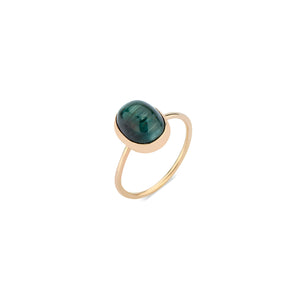 Tiger Eye Green Tourmaline Ring