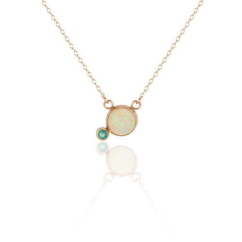 Opal Emerald Necklace